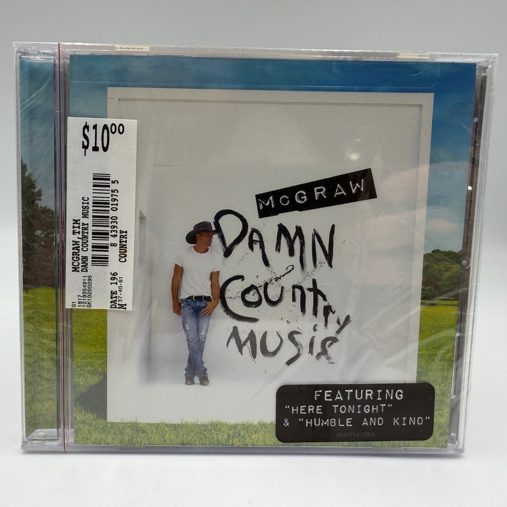 Tim McGraw Damn Country Music CD 2015 Big Machine Records New Sealed BMRTM0300A